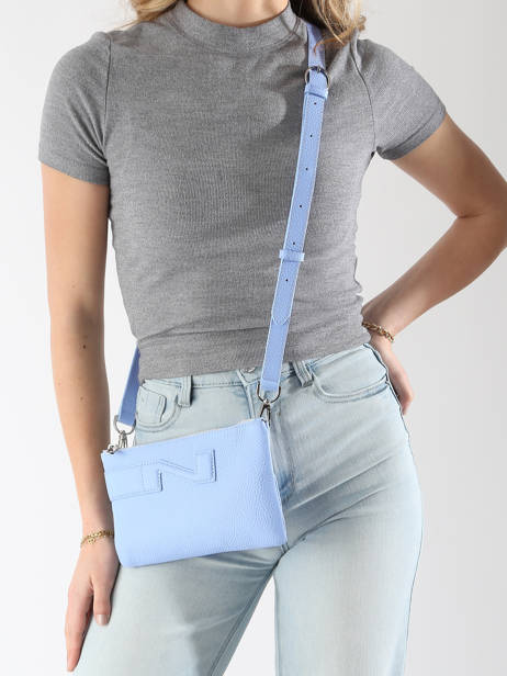 Crossbody Tas Florence Leder Nathan baume Blauw n city 4 ander zicht 1