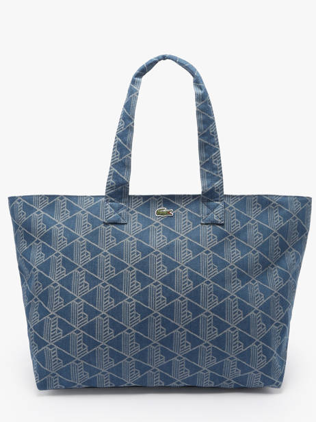 Schoudertas Heritage Jacquard Katoen Lacoste Blauw heritage jacquard NU4994PB