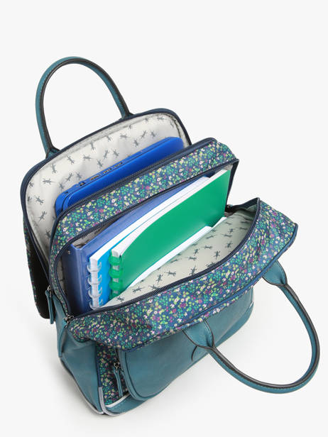 Rugzak 2 Compartimenten Cameleon Blauw vintage fantasy PBVGSD37 ander zicht 3