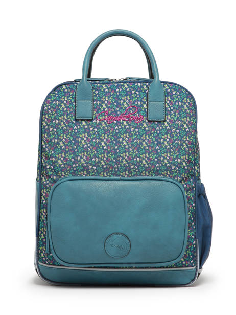 Rugzak 2 Compartimenten Cameleon Blauw vintage fantasy PBVGSD37 ander zicht 6