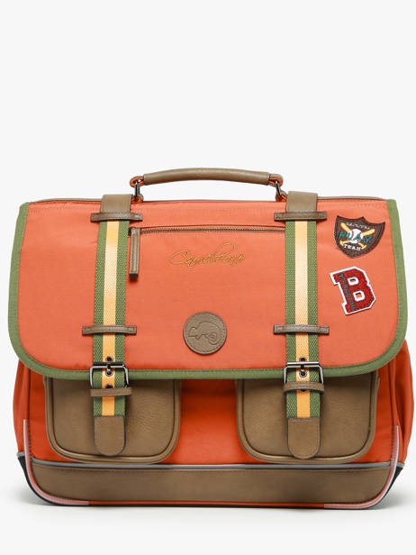 Boekentas 3 Compartimenten Cameleon Oranje vintage urban PBVBCA41