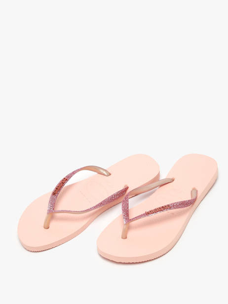 Teenslippers Slim Glitter Ii Havaianas Roze women 4146975F ander zicht 2