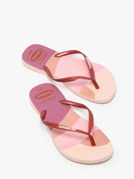 Teenslippers Slim Palette Glow Havaianas Roze women 4145766F ander zicht 2