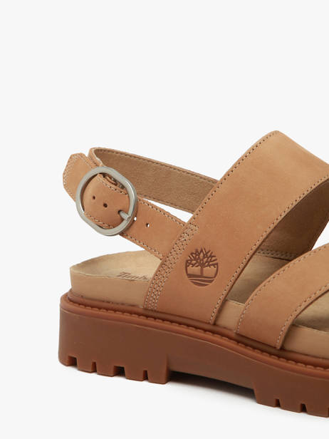 Sandalen Uit Leder Timberland Bruin women 61T4EN31 ander zicht 2