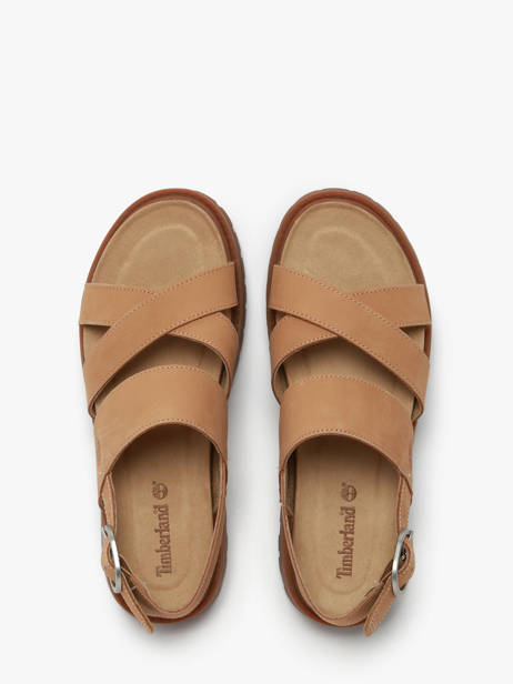 Sandalen Uit Leder Timberland Bruin women 61T4EN31 ander zicht 3