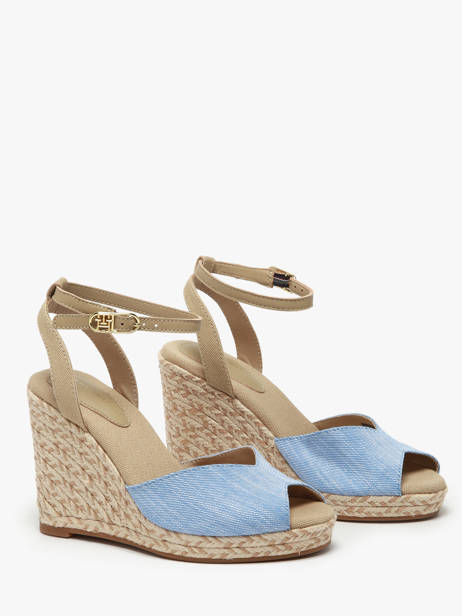 Sandalen Tommy hilfiger Blauw women 8588C30 ander zicht 1