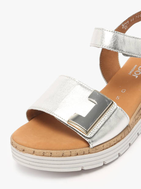 Sandalen Uit Leder Gabor Zilver women 10 ander zicht 2
