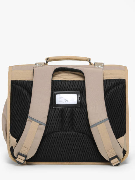 Boekentas 3 Compartimenten Cameleon Beige vintage fantasy PBVGCA41 ander zicht 4
