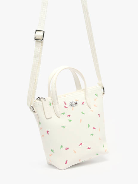 Cross Body Tas L12.12 Season Lacoste Wit l12.12 season NF4993SJ ander zicht 2