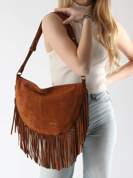 Schoudertas Vintage Nat et nin Bruin vintage RODEOFRA ander zicht 1