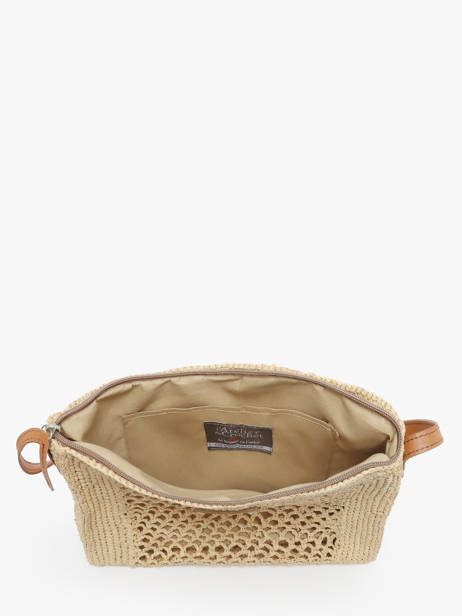 Cross Body Tas L'atelier Du Crochet Raphia Le voyage en panier Wit l'atelier du crochet AM810 ander zicht 3