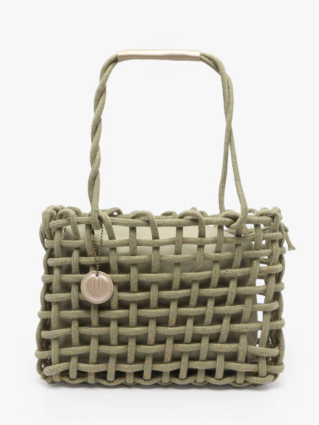 Handtassen Crochet Le voyage en panier Groen crochet PM853