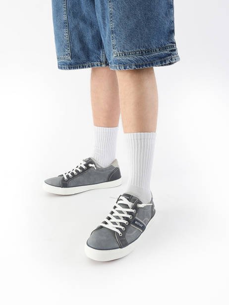 Sneakers Mustang Blauw men 4180308 ander zicht 1