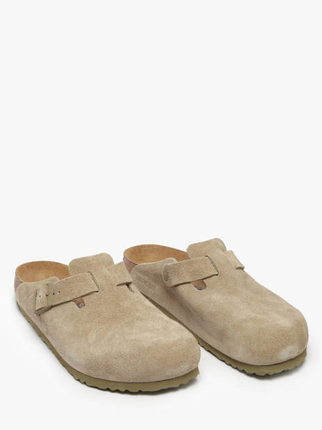 Slippers Uit Leder Birkenstock Groen men 1025788 ander zicht 1