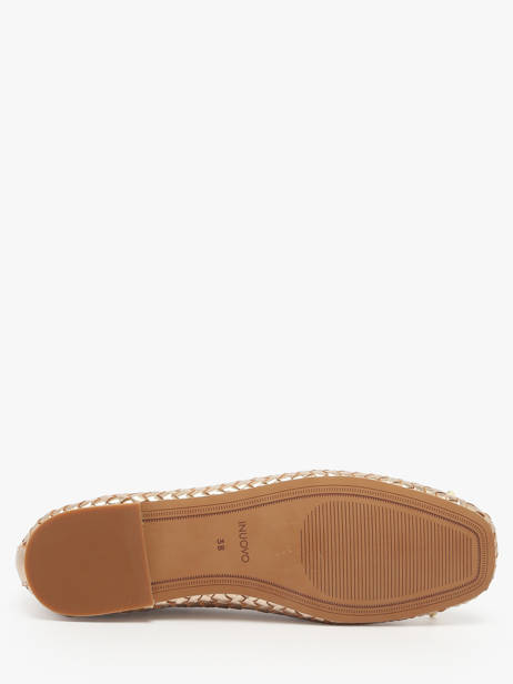 Ballerinas Uit Leder Inuovo Zilver women A92002 ander zicht 4