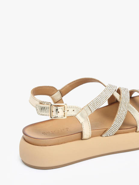 Sandalen Uit Leder Inuovo Zilver women A96051 ander zicht 2