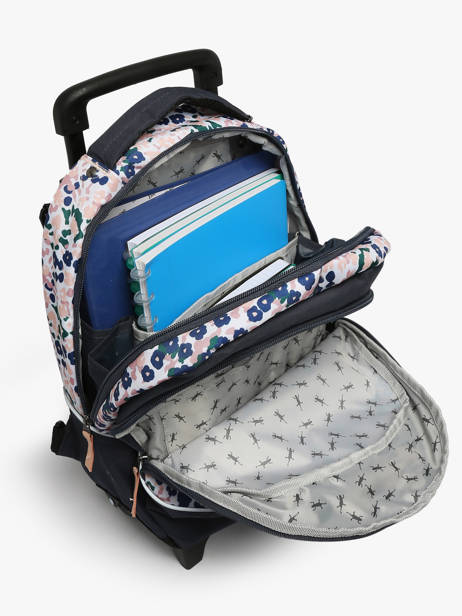 Rugzak Op Wieltjes Cameleon Blauw actual AUD-PIQU ander zicht 3