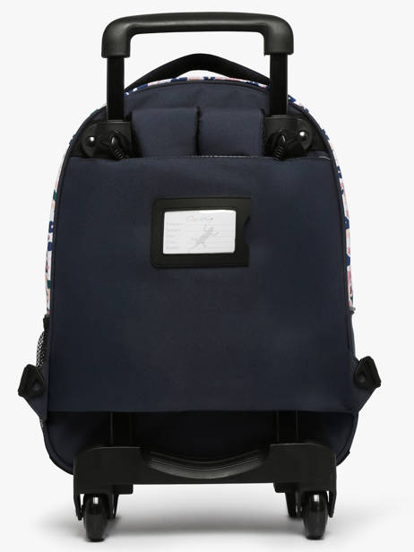 Rugzak Op Wieltjes Cameleon Blauw actual AUD-PIQU ander zicht 5