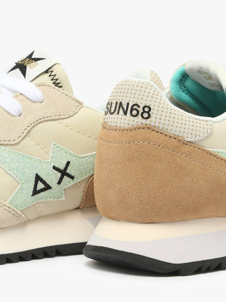 Sneakers Stargirl Glitter Sun68 Beige women Z35212 ander zicht 3