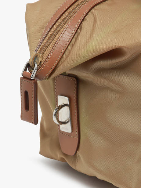 Preloved Tessuto Handtas Leder En Nylon Prada Beige second life 1210372 ander zicht 3
