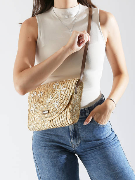 Cross Body Tas Koa Les tropeziennes Beige koa TZ04 ander zicht 1