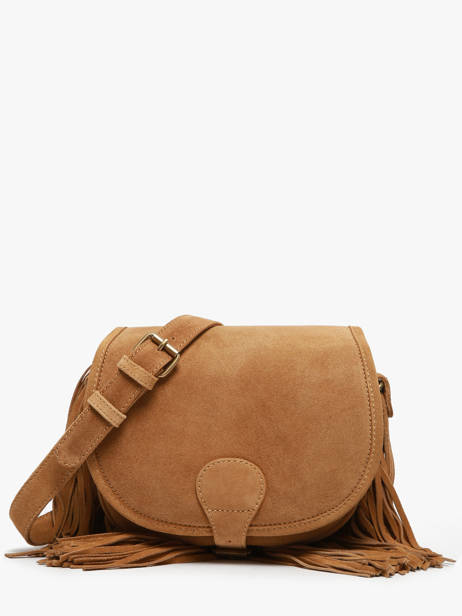 Cross Body Tas Le BohÃ©mien Folk Leder Paul marius Bruin folk BOHEMFOL