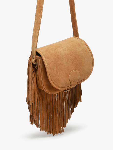 Cross Body Tas Le BohÃ©mien Folk Leder Paul marius Bruin folk BOHEMFOL ander zicht 2