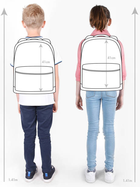 Rugzak 2 Compartimenten Tann's Blauw les fantaisies f 63265 ander zicht 1