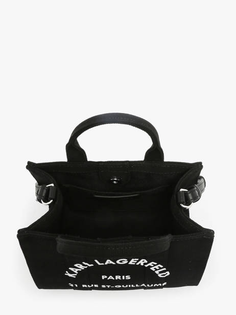 Cross Body Tas Rsg Katoen Karl lagerfeld Zwart rsg A1W50118 ander zicht 2