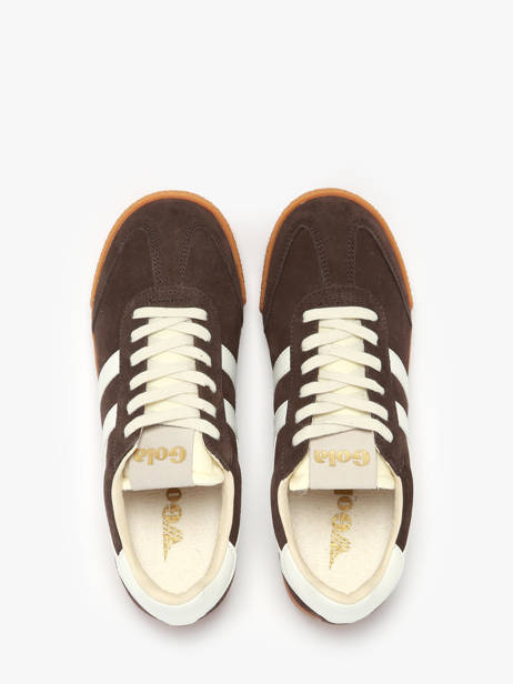 Sneakers Elan Uit Leder Gola Bruin women CLB538 ander zicht 4