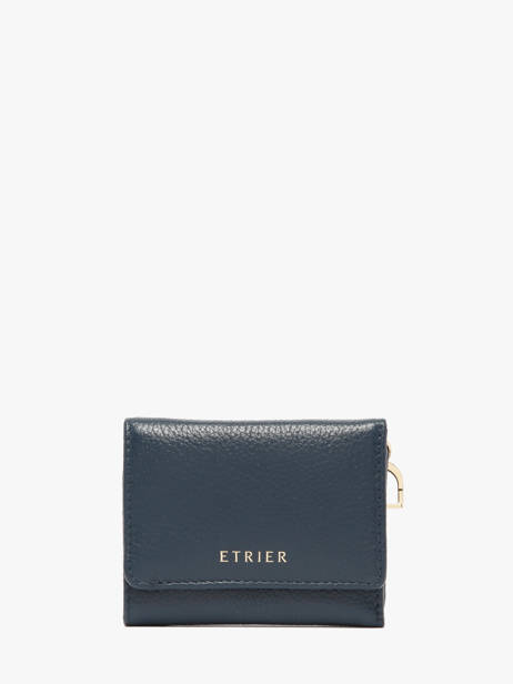 Portemonnee S Tradition Leder Etrier Blauw tradition ETRA095S