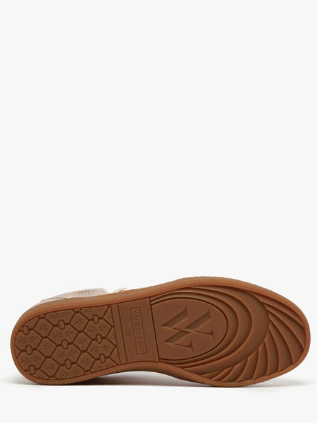 Sneakers Sarah Vanessa wu Goud accessoires BK2805OR ander zicht 4