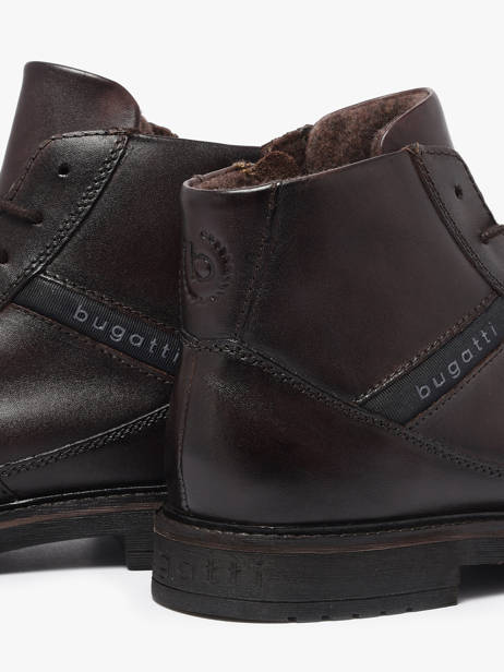 Enkellaarzen Uit Leder Bugatti Bruin men 41006400 ander zicht 2