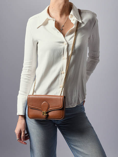 Cross Body Tas Bradley Leder Lauren ralph lauren Bruin bradley 32977374 ander zicht 1