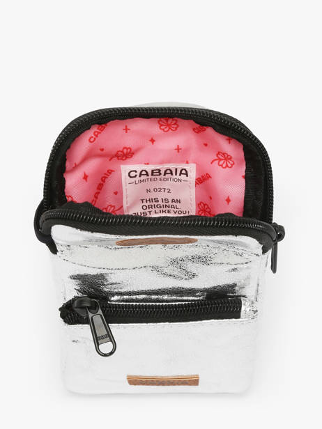 Cross Body Tas Phone Bag Lucky Star Cabaia Zilver lucky star STA ander zicht 2