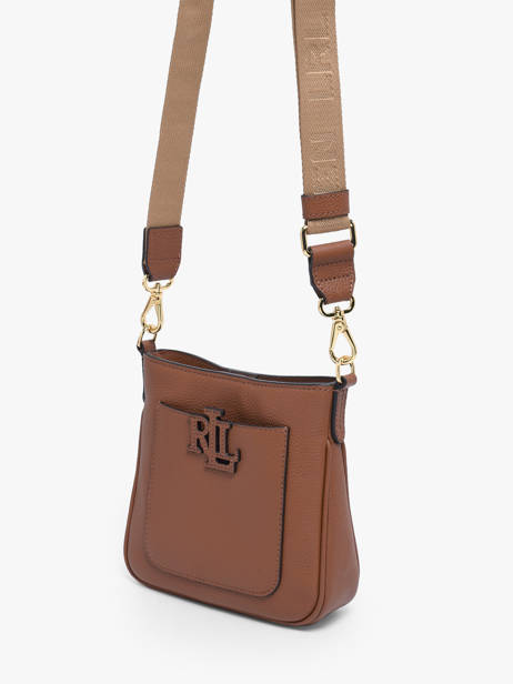 Cross Body Tas Mini Cameryn Leder Lauren ralph lauren Bruin cameryn 31982184 ander zicht 1