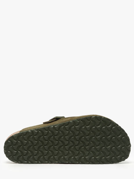 Slippers Boston Uit Leder Birkenstock Groen men 1024721 ander zicht 4