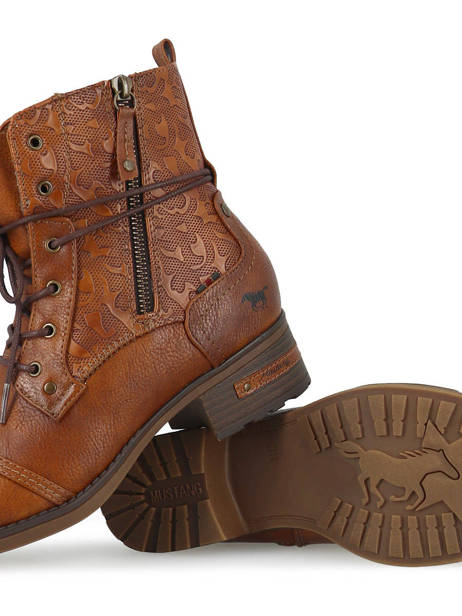 Enkellaarsjes Mustang Bruin women 1229508 ander zicht 3
