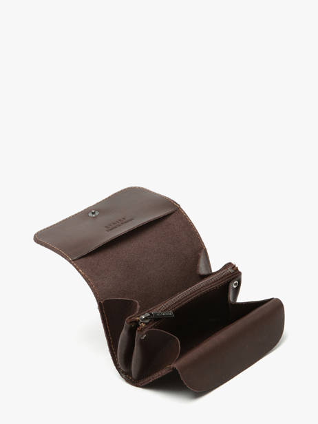 Portemonnee Oil Leder Etrier Bruin oil EOIL650 ander zicht 1