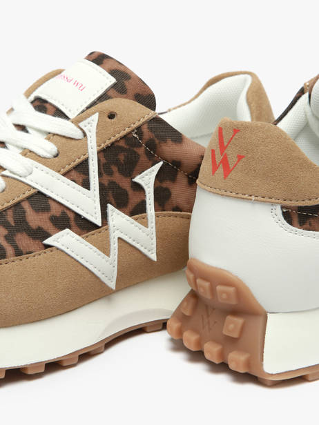 Sneakers Vanessa wu Bruin women BK2844LP ander zicht 2