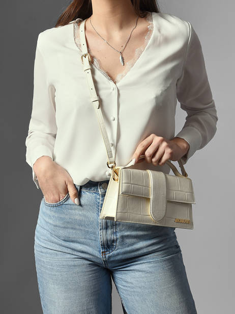 Preloved Grand Bambino Cross Body Tas Leder Jacquemus Wit second life 1567341 ander zicht 1