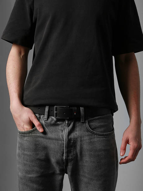 Riem Tommy hilfiger Zwart olivier AM13755 ander zicht 1