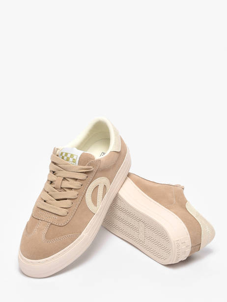 Sneakers Uit Leder No name Beige women ACEZ0404 ander zicht 2