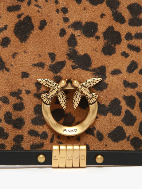 Cross Body Tas Love Bag Soft Pinko Bruin love bag soft 6023A32A ander zicht 3