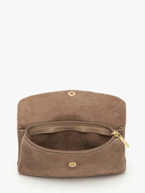 Portemonnee Velvet Leder Milano Bruin velvet VE23113O ander zicht 1