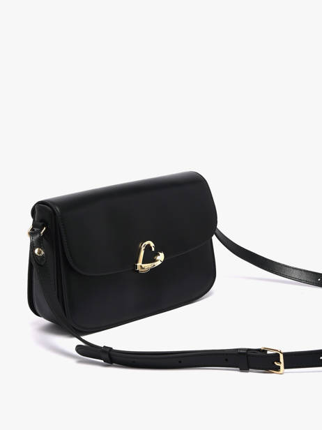 Cross Body Tas Paris Philos Leder Lancaster Zwart paris philos 82 ander zicht 2