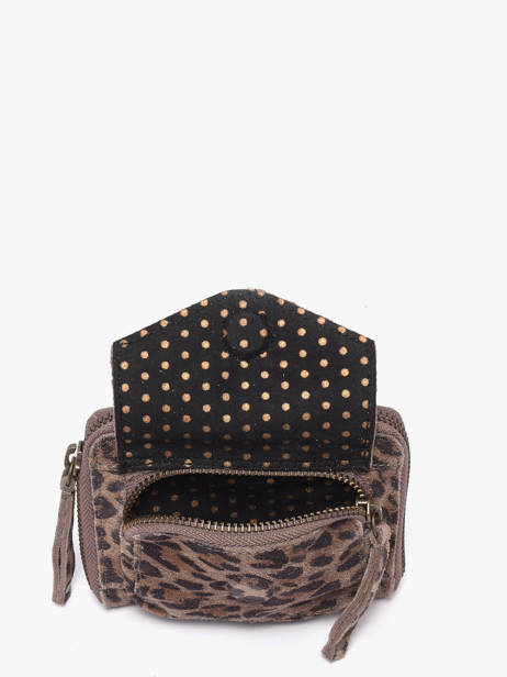 Portemonnee Naina Leder Pieces Beige naina 17117178 ander zicht 2