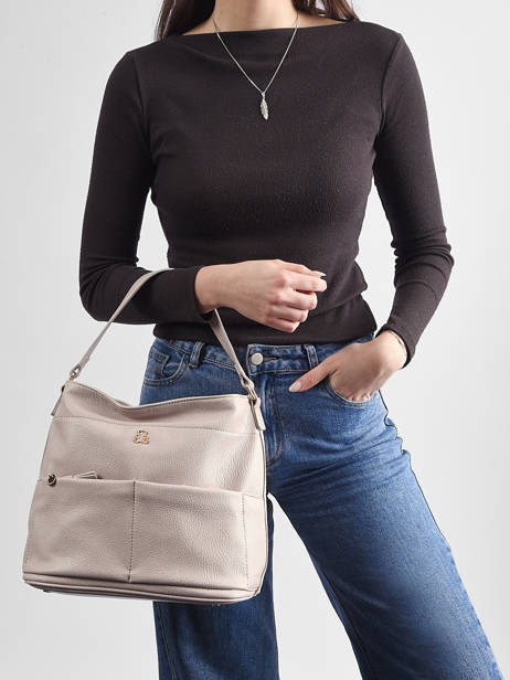 Schoudertas Soft Lulu castagnette Beige soft AISSAM ander zicht 1