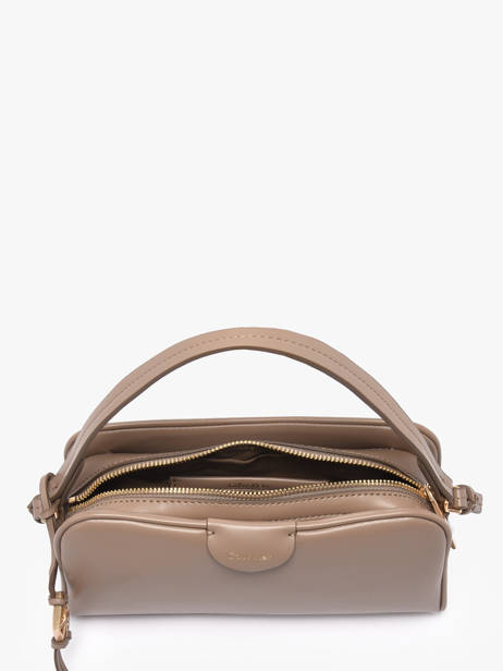 Cross Body Tas Emblem Trio Polyurethaan Calvin klein jeans Beige emblem trio 4F3370G ander zicht 3