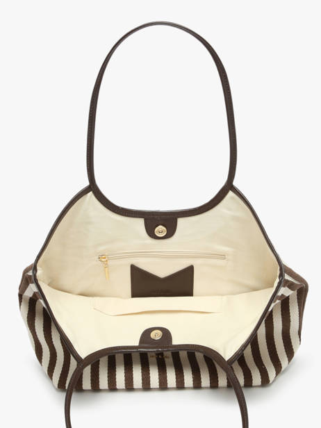 Schoudertas Rayure Nat et nin Bruin rayure RY ander zicht 3